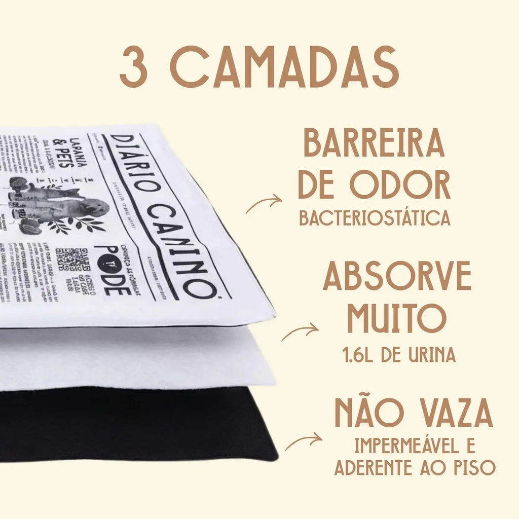 Tapete Higiênico Lavável Bartô Médio até 25kg