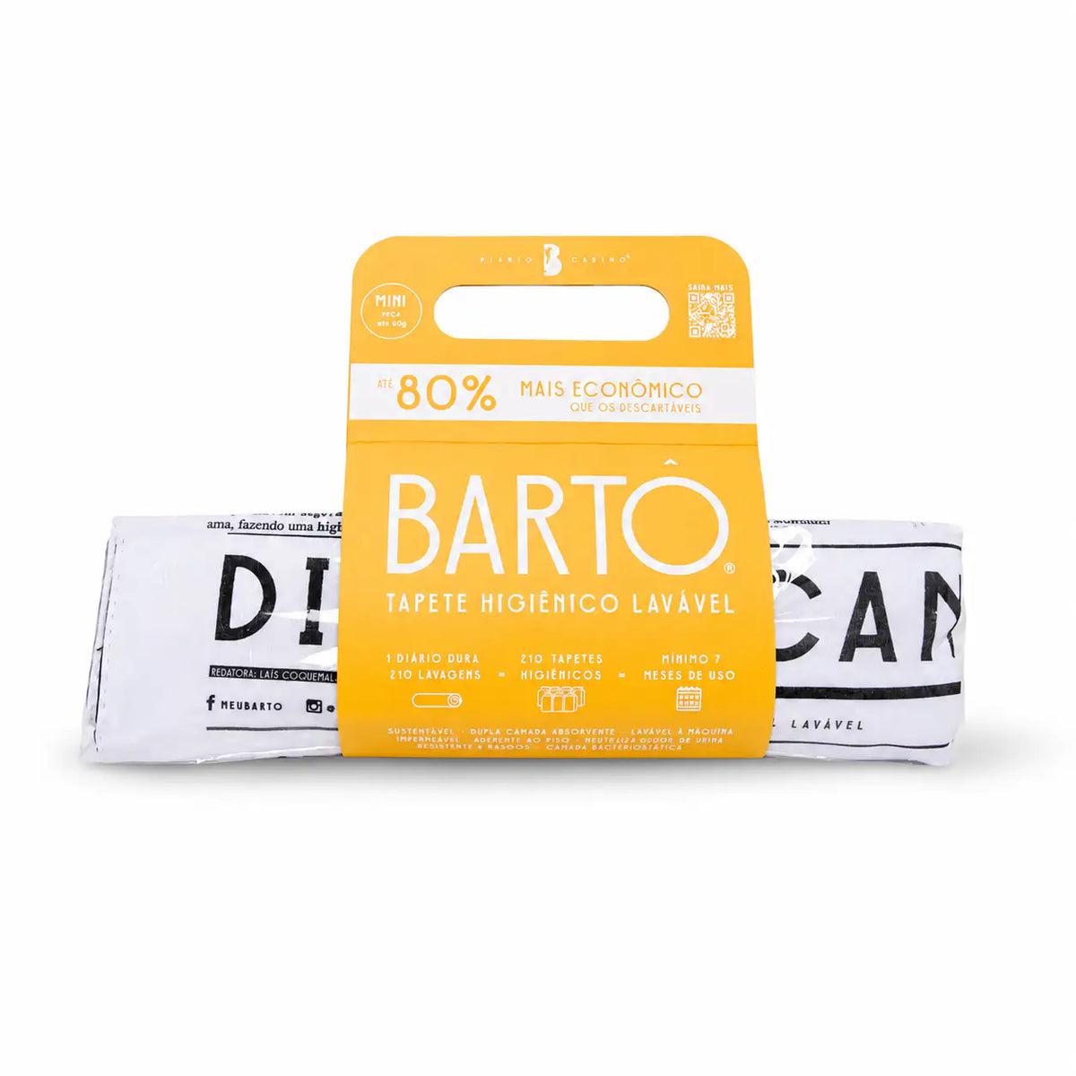 Tapete Higiênico Lavável Bartô Mini até 6kg