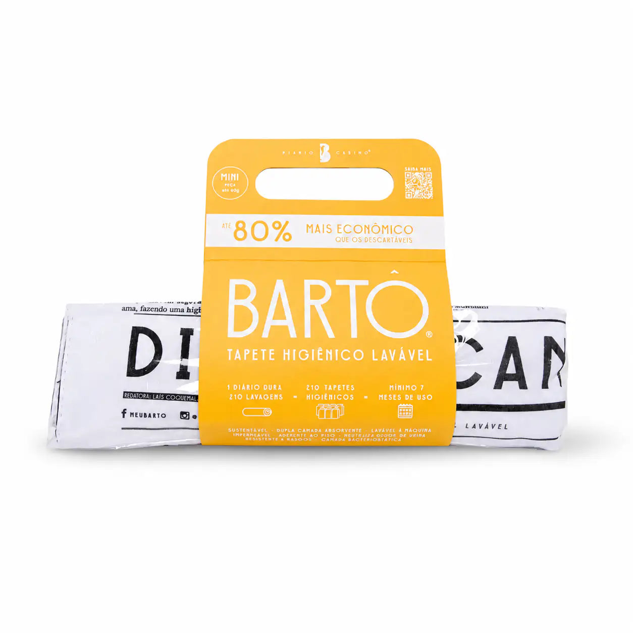 Tapete Higiênico Lavável Bartô Mini até 6kg