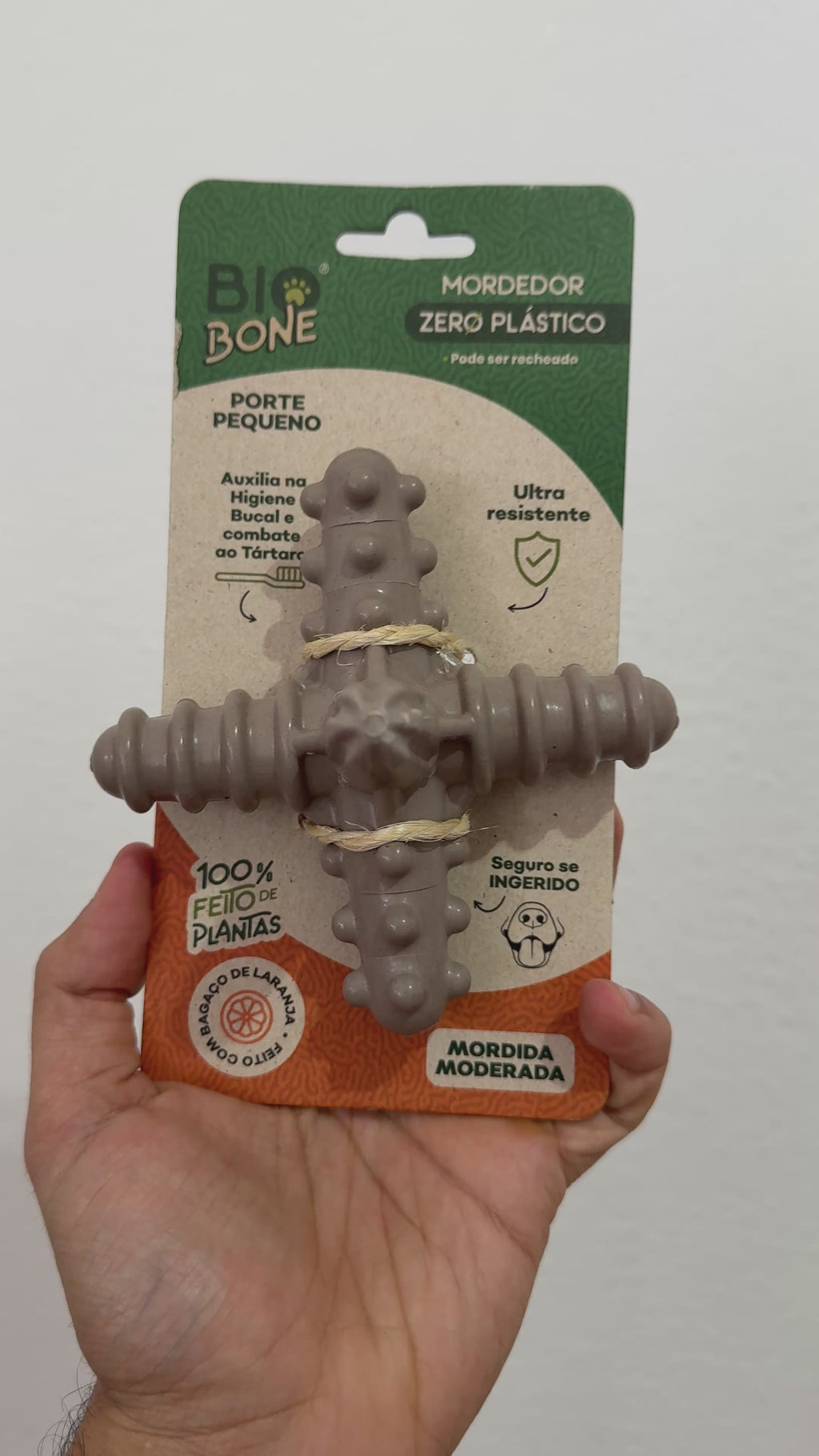 Mordedor Asterisco Pequeno Bagaço de Laranja Moderado BioBone
